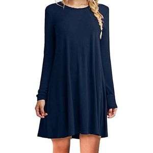 Soft and Stretchy Navy Blue Dress